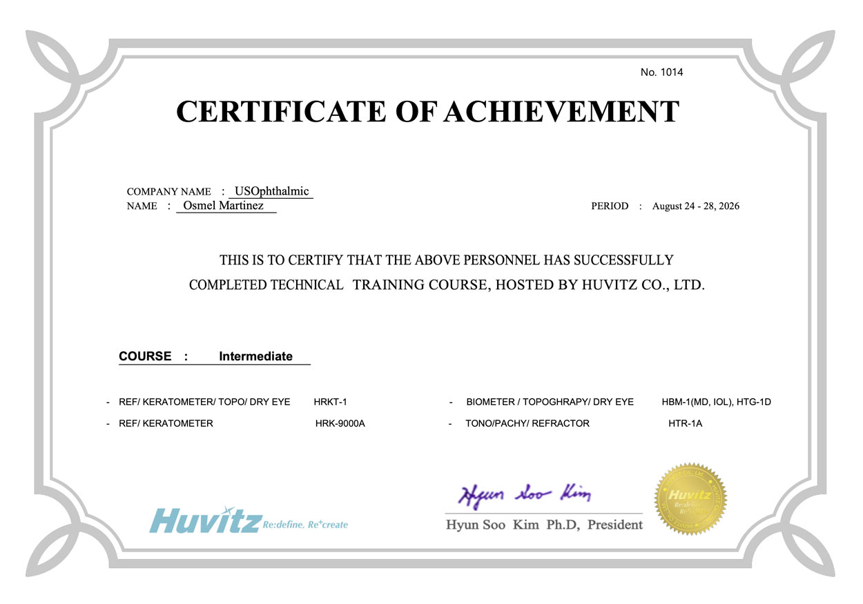 Certificação de Osmel Martinez